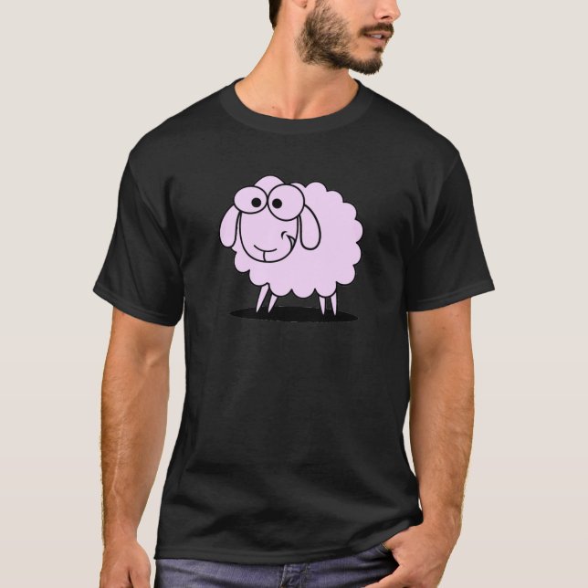 Lavender Sheep för barn lamb-för barn för k T Shirt (Framsida)