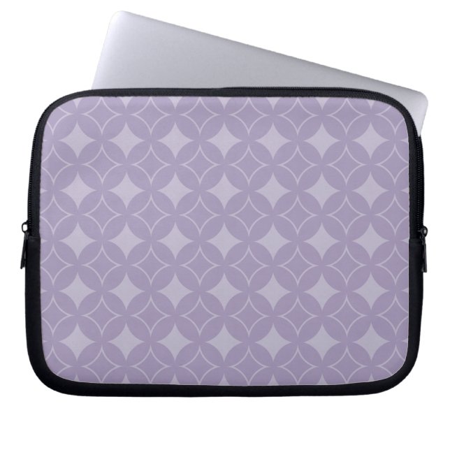 Lavender shippo mönster laptop fodral (Framsidan)