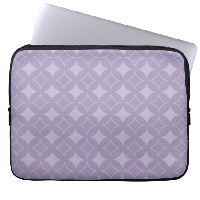 Lavender shippo mönster laptop sleeve (Framsidan)