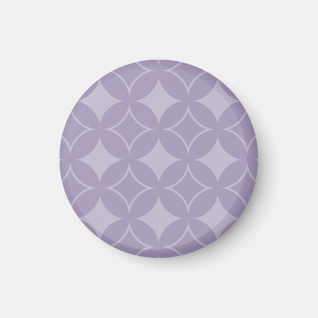 Lavender shippo mönster magnet (Framsidan)
