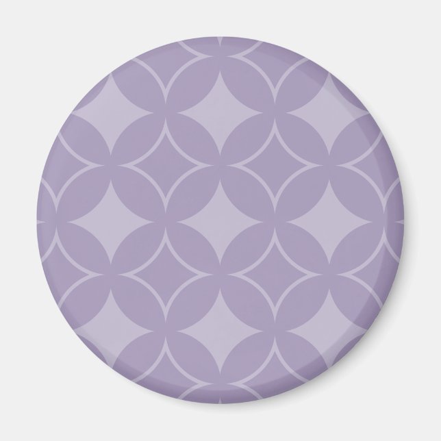 Lavender shippo mönster magnet (Framsidan)