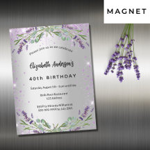 Lavender silver eucalyptus luxury