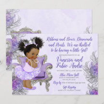 Lavender Silver Princess Baby Shower