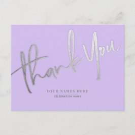 Lavender Silver Tack Elegant Universal Vykort