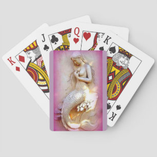Lavender sjöjungfru-kort casinokort