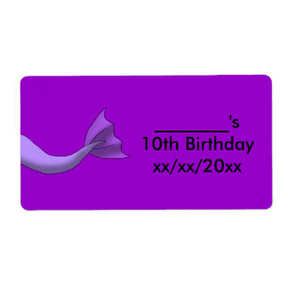 Lavender Sjöjungfru Svan Vin eller Vattenflaska-et Fraktsedel