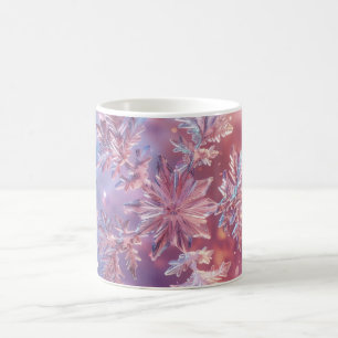 Lavender Snöflingor jul Kaffemugg