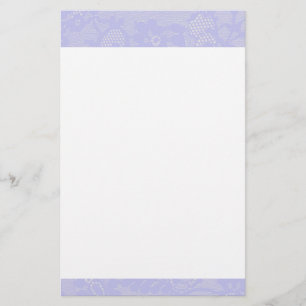 Lavender Snöre Gräns Brevpapper