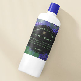 Lavender Soap-etikett - ruta med ingredienser Fyrkantigt Klistermärke