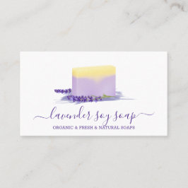 Lavender Soap Soy Natural Spa Cosmetic Visitkort