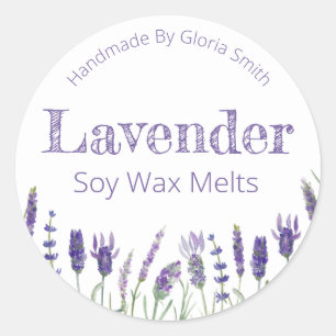 Lavender Soy Vax Melts Runt Klistermärke