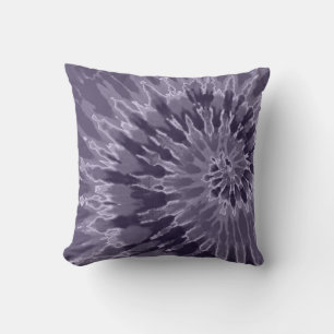 Lavender Spiral Tie Dye Pillow Kudde