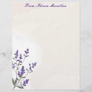 Lavender Sprig Brevhuvud