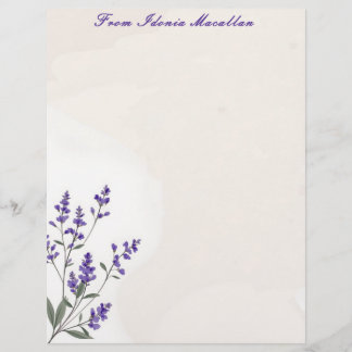 Lavender Sprig Brevhuvud