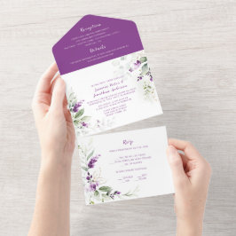 Lavender Sprigs & Greenery Bröllop