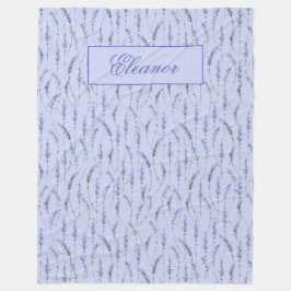 Lavender Sprigs - Monogrammed Fleecefilt