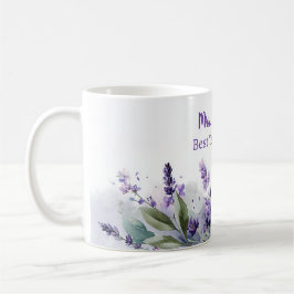 Lavender Spring Floral Best Teacher Appreciation Kaffemugg