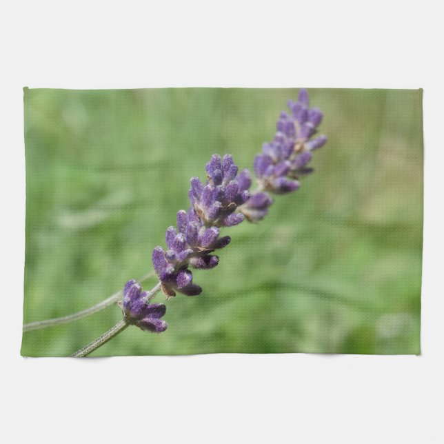 Lavender Stalk Photo Tea Towel Kökshandduk (Horisontell)