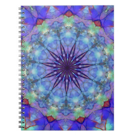 Lavender Starburst Mandala bärbar dator Anteckningsbok