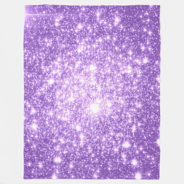 Lavender Stars Fleece Blanket (Framsidan)