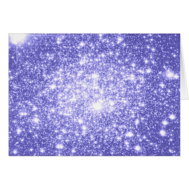 Lavender Stars Hälsningskort (Framsidan Horizontal)