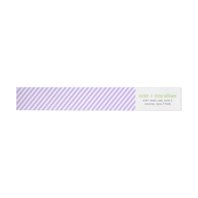Lavender Streck Etikettband (Individual)