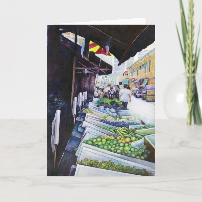 Lavender Street Singapore Hälsning Kort (Framsida)