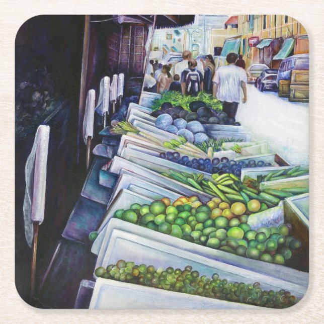 Lavender Street, Singapore Underlägg Papper Kvadrat (Framsidan)