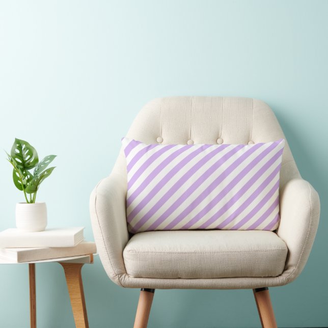 Lavender Stripe Lumbarkudde (Stol)