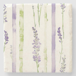 Lavender Stripes Floral   Stenunderlägg