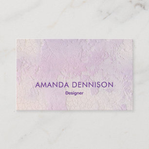 Lavender Stucco Abstrakt Visitkort