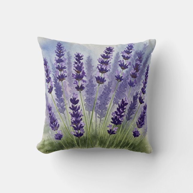 Lavender Summer Pillow Kudde (Framsida)