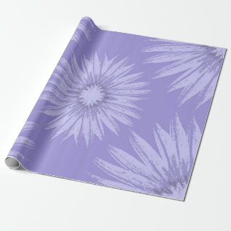 Lavender Sunblommor på Lilan Presentpapper