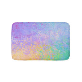 Lavender Sunrise Pastel Neon Alcohol Bläck Abstrak Badrumsmatta