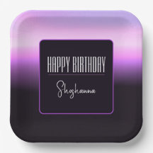 Lavender Sunset Papper Plate