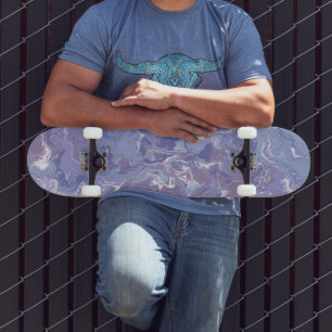 Lavender Swirl Mini Skateboard Bräda 18,5 Cm