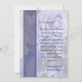 Lavender Sympathy Card Inbjudningar