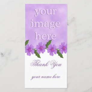 Lavender Tack Fotokort Kort