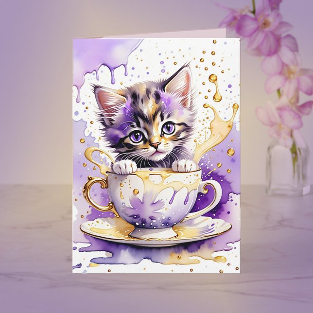 Lavender Tea Note Kort (Skapare uppladdad)