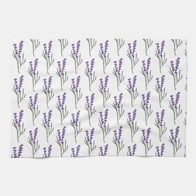 Lavender Tea Towel Kökshandduk (Horisontell)