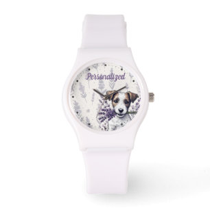 Lavender Terrier Kärlek Armbandsur