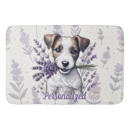 Lavender Terrier Kärlek Badrumsmatta