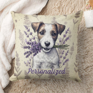Lavender Terrier Kärlek Kudde