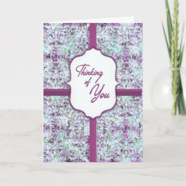 Lavender Thoughts Thinking of You Chocolate Gift Kort