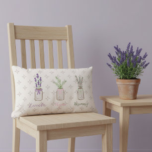 Lavender Thyme Rosemary Örter Dekorativ kudde