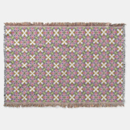 Lavender Treasury | Elegant Blommig Medaljong Filt