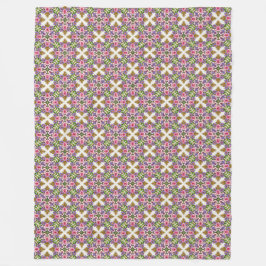 Lavender Treasury | Elegant Blommig Medaljong Fleecefilt
