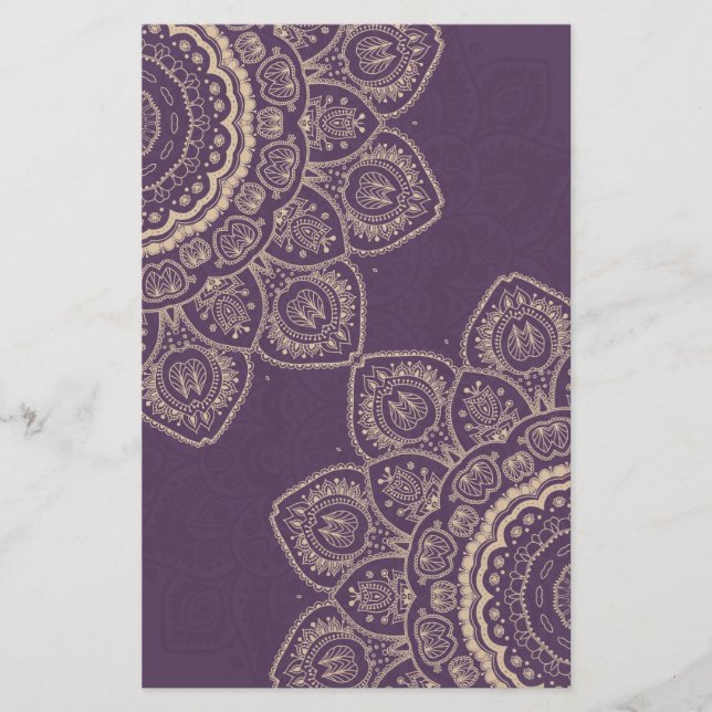 Lavender Tulips Brevpapper (Framsida)