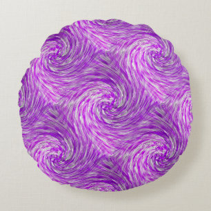 Lavender Twirls.... Rund Kudde