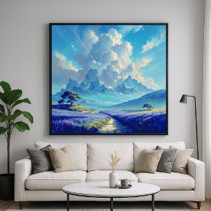 Lavender Väg - Painterly Ligcape Art Poster